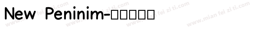 New Peninim字体转换